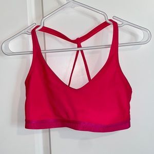 Pink Under Armour Sports Bra